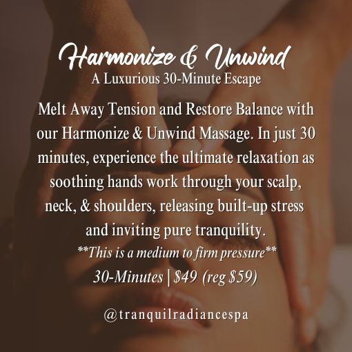 MayMassageSpcl2 May massage spa specials at Tranquil Radiance Spa in Palm Beach Gardens, Florida.