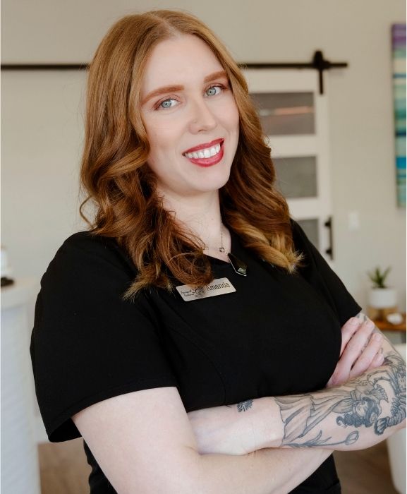 Amanda Ginn, massage therapist at Tranquil Radiance Spa, Palm Beach Gardens, FL