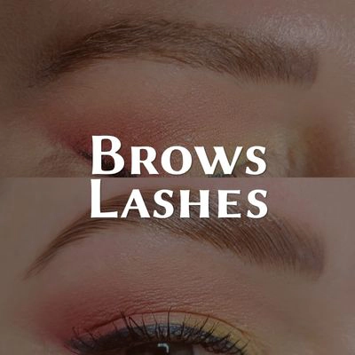 Brow and eyelash services at Tranquil Radiance Spa in Palm Beach Gardens, Florida