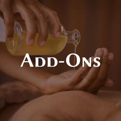 Add-ons for services at Tranquil Radiance Spa in Palm Beach Gardens, Florida