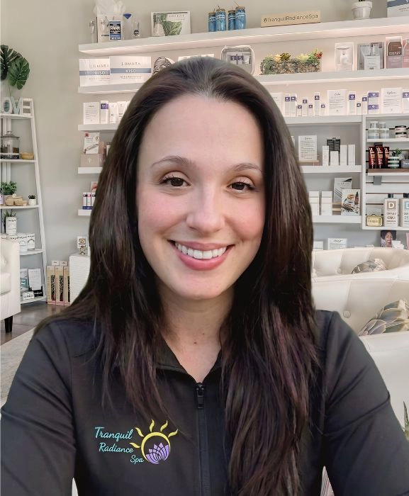Ashley Gilbert, licensed massage therapist at Tranquil Radiance Spa, Palm Beach Gardens, Florida