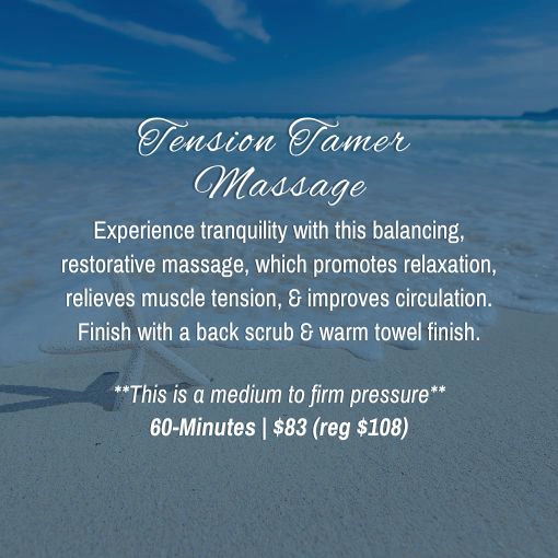 June 2026 massage spa specials at Tranquil Radiance Spa in Palm Beach Gardens, Florida.