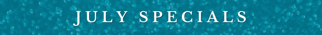 JuLY 2026 spa specials at Tranquil Radiance Spa, Palm Beach Gardens, FL